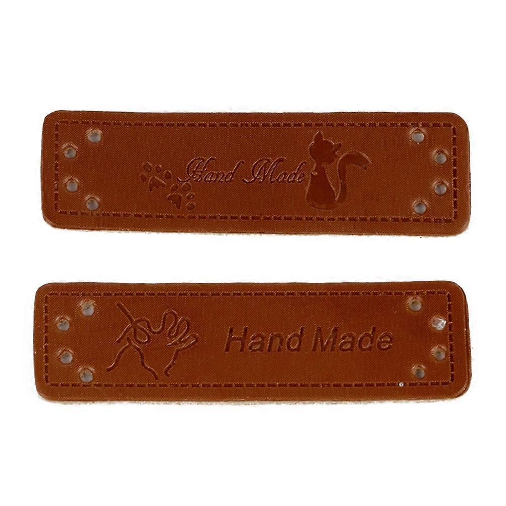 PU Label Handmade Tag Label for Sewing Patchwork 3Packs