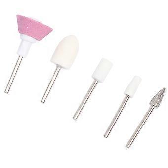 Nagelpolierkopf-Set mit Nagelkunstwerkzeug für die Maniküre, 2er-Pack, Weiß