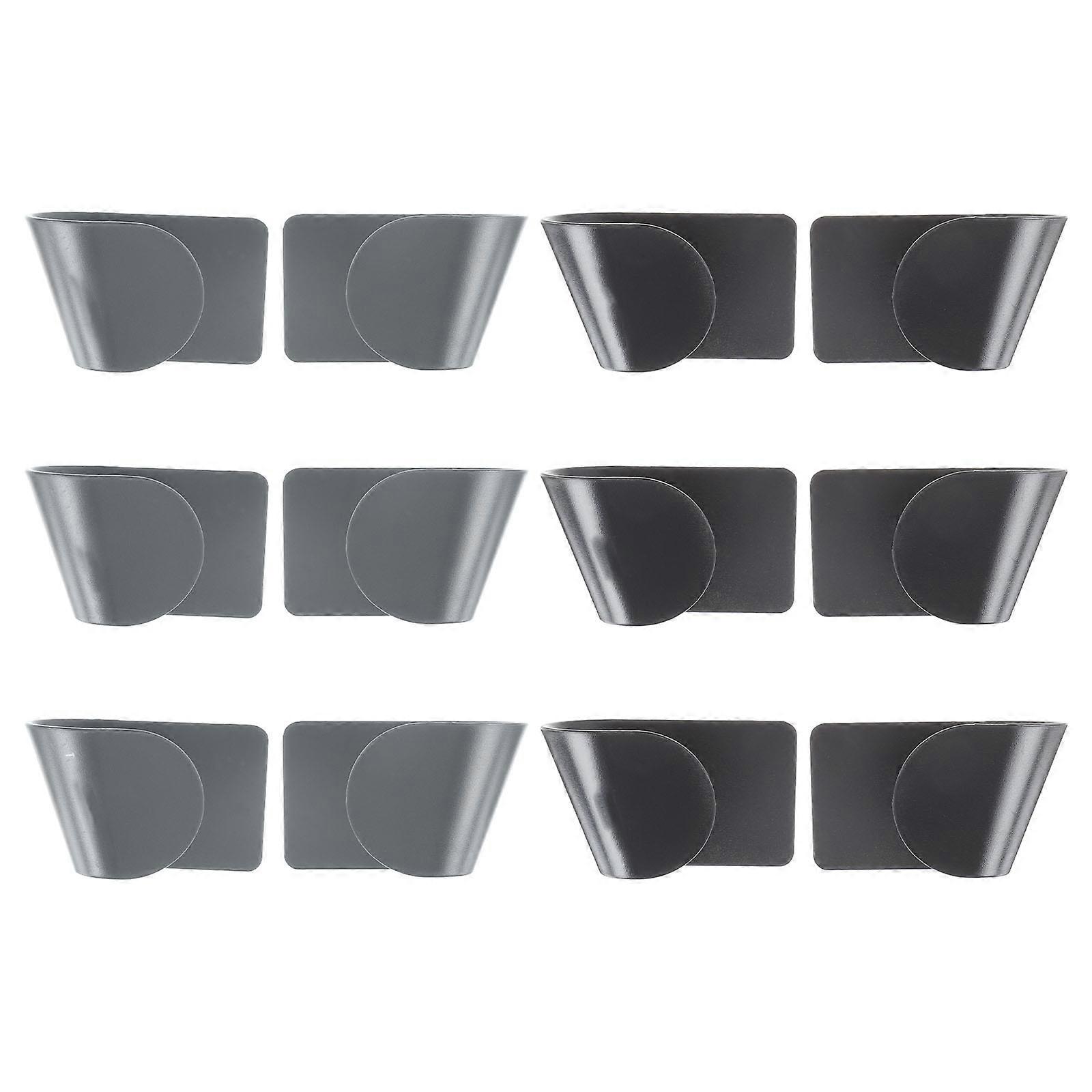 Pot Lid Holders Wall Pan Racks Anti-Rust Modern Rectangular 6 Pairs