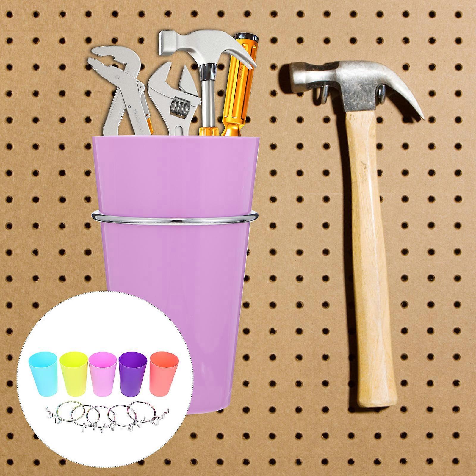 Mug Cup Holder Pegboard Cup Racks Space Saving Easy to Clean Iron Material 5Sets