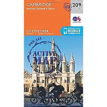 OS Explorer Map Active (209) Cambridge, Royston, Duxford & Linton (OS Explorer Active Map)
