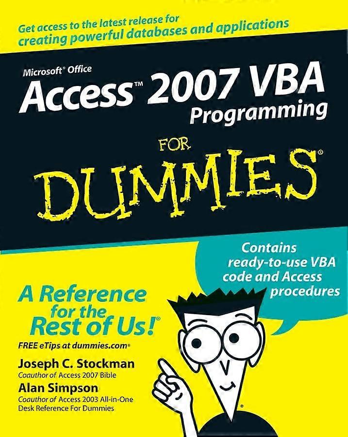 Access 2007 VBA Programming for Dummies (For Dummies)