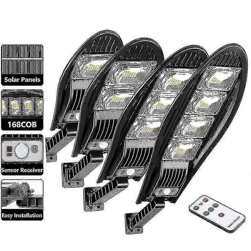 8000mAh Solar Street Light with Adjustable Angle and Remote Control Modes