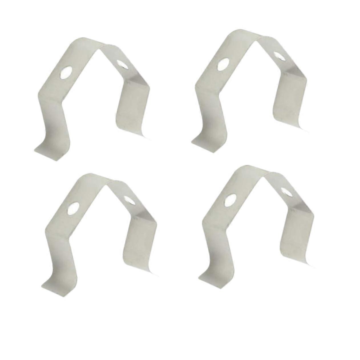 5pcs Meat Thermometer Probe Clips for Grill, Secure Probe Position, Easy Clean Silver Set