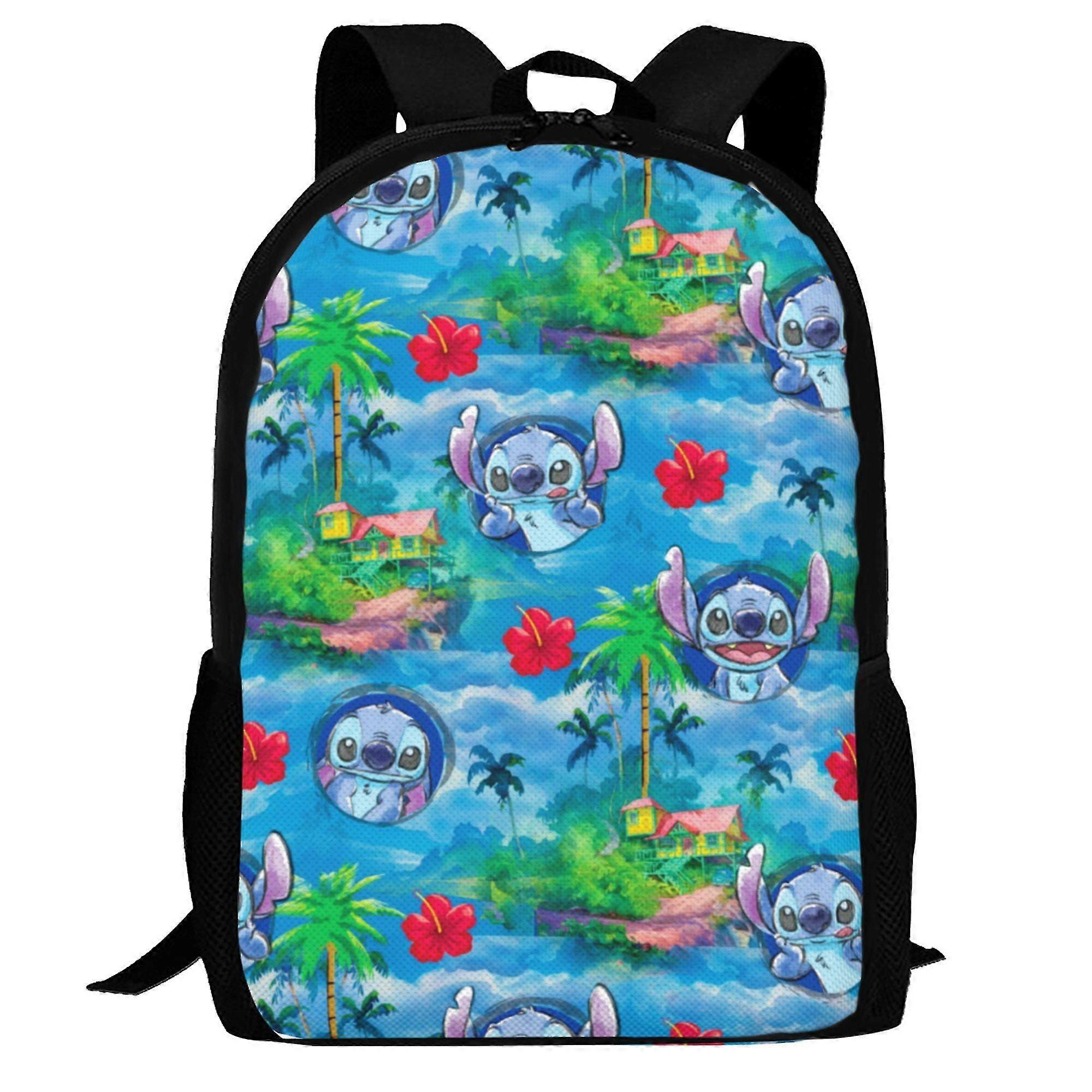 j6313 Lilo & Stitch Backpack for Kids Boys Girls Large Capacity Multifunction School Backpacks Lightweight Sports Travel Laptop Bag Daypack e6313