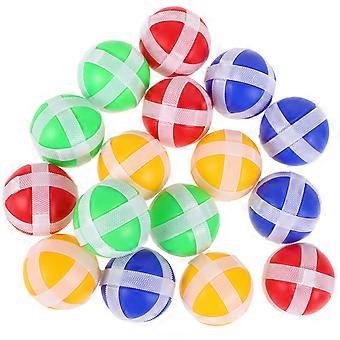 16pcs Dart board sticky balls Interactive Sticky Balls  Small Sticky Balls Dart Board Sticky Balls Throw Balls Dart Game Accessories