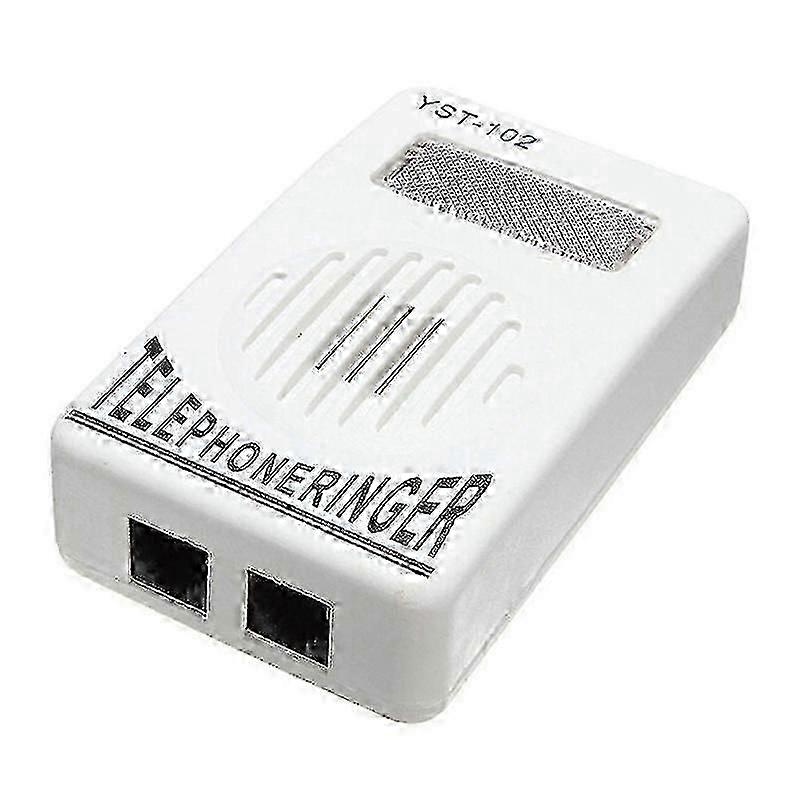 Telephone ringer with strobe light for hearing impaired users qing