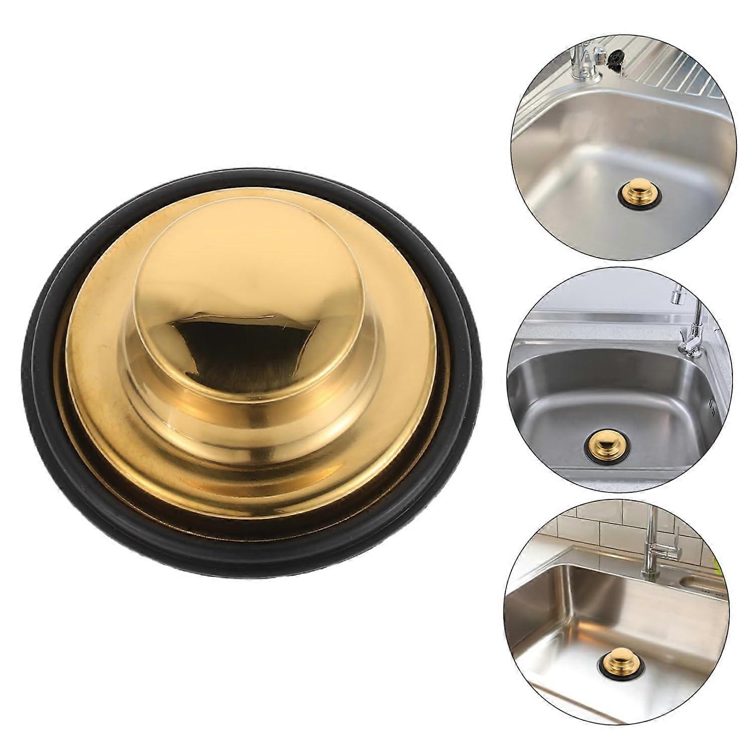 Silicone Drain Plug with Flat Suction Cup for Kitchen and Bathroom - E