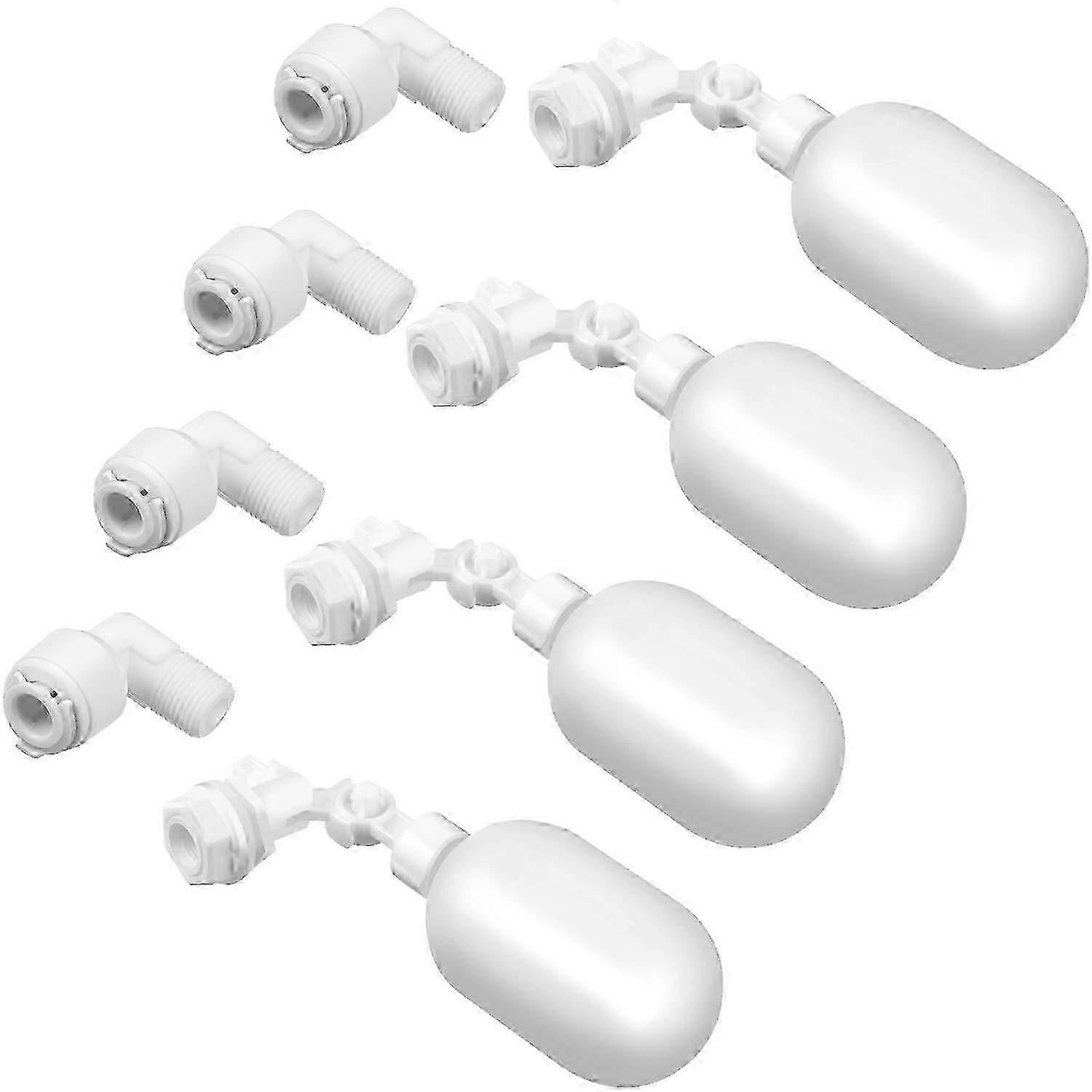 Water Filter Float Ball Valve 1/4 Inch Adjustable Float Valve Plastic Water Tank Float Valves