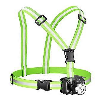 Adjustable Chest Light Light weight LED Sports Belt Lamp Multiple Lighting Models Waterproof Type C Charging Multicolor