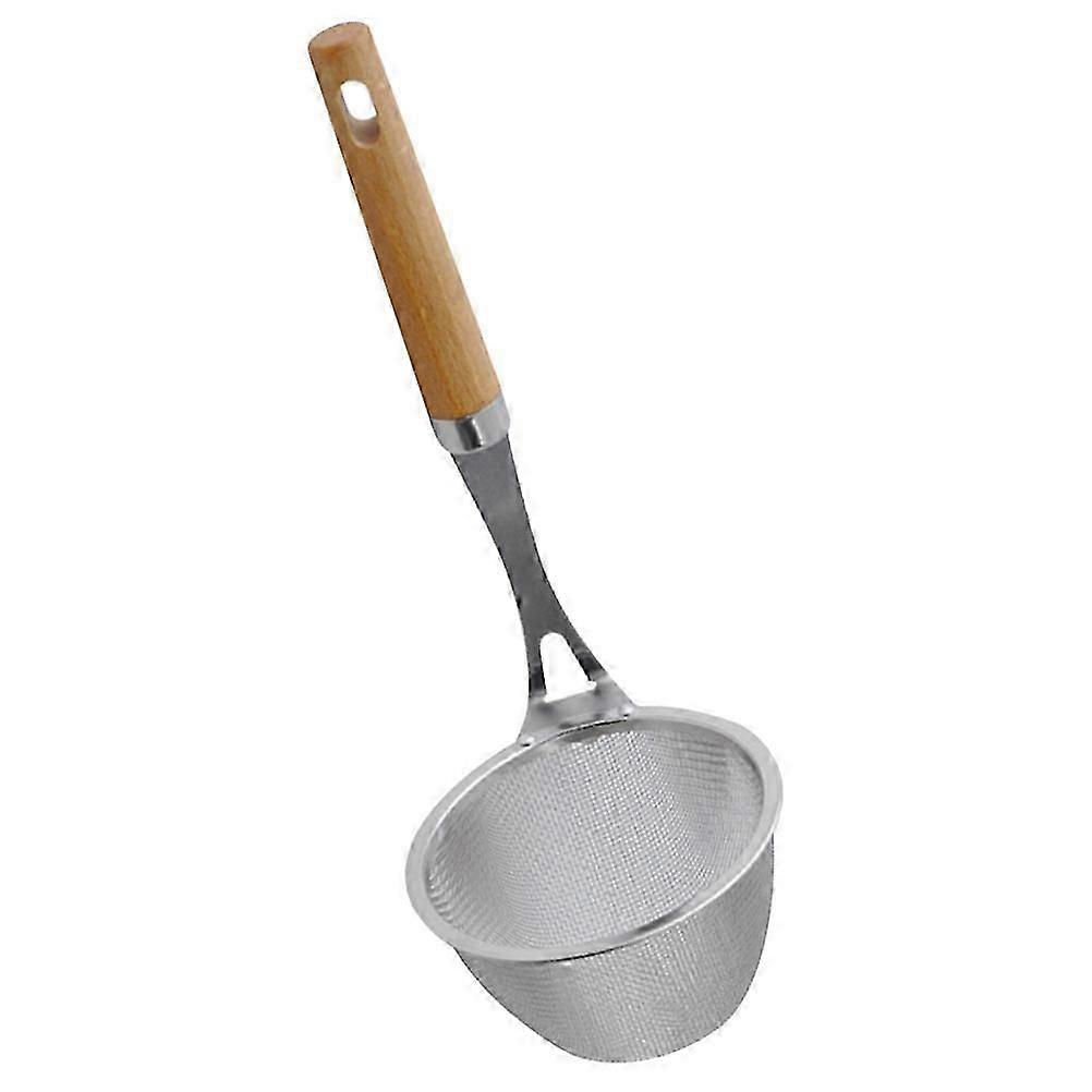 Wood Handle Food Strainer for Kitchen Use Multi-Function Colander