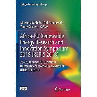 Africa-eu Renewable Energy Research And Innovation Symposium 2018 Reris 2018 23- - Springer Nature B.V - Paperback - en Book