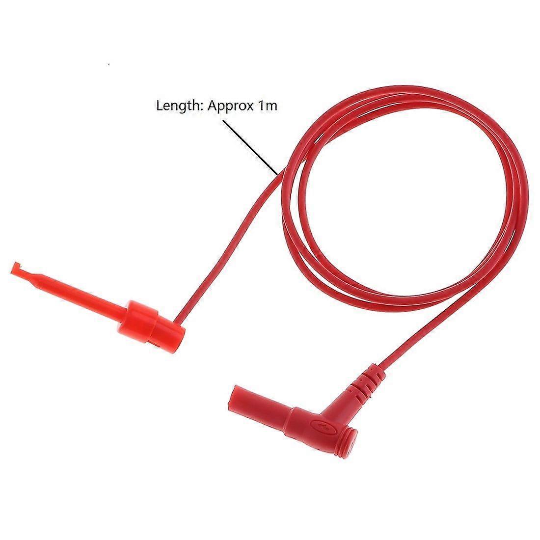 Four-pronged safety banana plug toggle-type test hook clip probe cable, suitable
