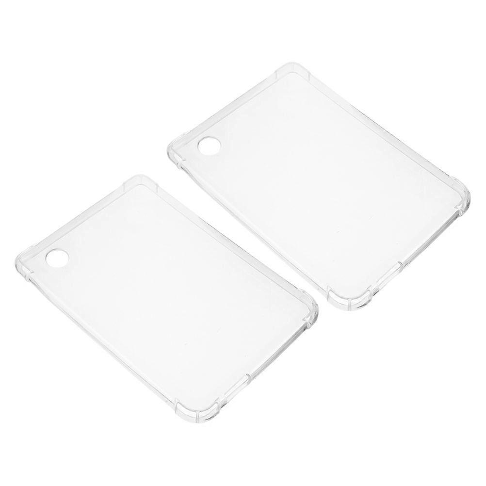2 Pcs E-Reader Case Clear Silicone Full-Body Protective Covers E-Reader Shell Transparent Back Covers Compatible With Kobo Clara 2e 6 Inch