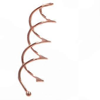 Rose Gold Spiral Hair Pins for DIY Styling, Round Twist Clips for Hair