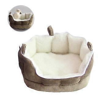 Sofa-Hängematte für Kleintiere, Haustierbett, einfaches Design, Reißverschluss unten, kaffeefarben, entspannendes Haustierhaus, 1 Stück