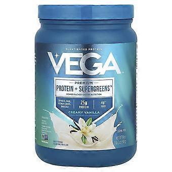 Vega, Premium, Protein + Supergreens™, Creamy Vanilla, 1 lb 2 oz (510 g)