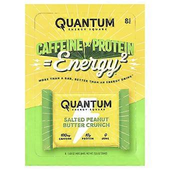 Quantum Energy Square, gezouten pindakaascrunch, 8 repen, 48 g per stuk