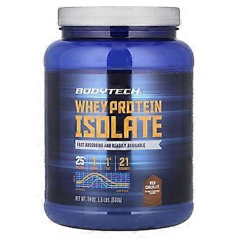 BodyTech, Aislado de proteína de suero, Chocolate intenso, 680 g