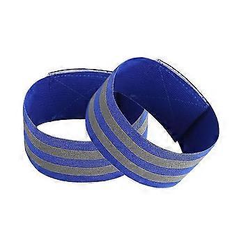 Reflecterende veiligheidspolsbandjes, armbanden en enkelbandjes (2 stuks), goed zichtbare uitrusting voor hardlopen, fietsen en activiteiten in het donker.