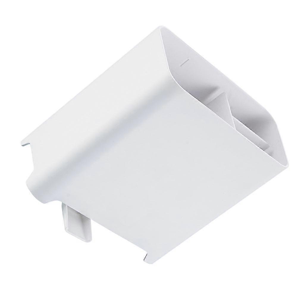 One white plastic kitchen fork organizer rack