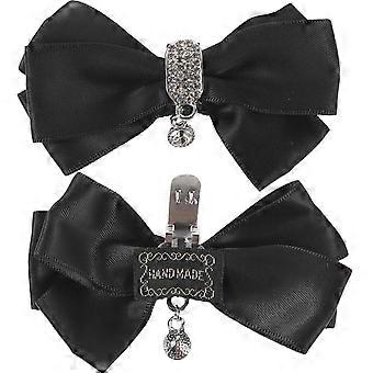 1 Pair of Bowknot Shoe Clip Elegant Rhinestone Shoe Clip Removable Shoe Charm High Heel Shoe Clip