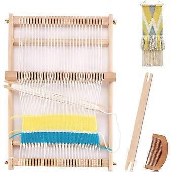 Mini Kit Telaio per Tessitura In Legno Fai Da Te Arazzo Telaio Per Maglieria Giocattolo Educativo Per Bambini Principianti Coperta Sciarpa