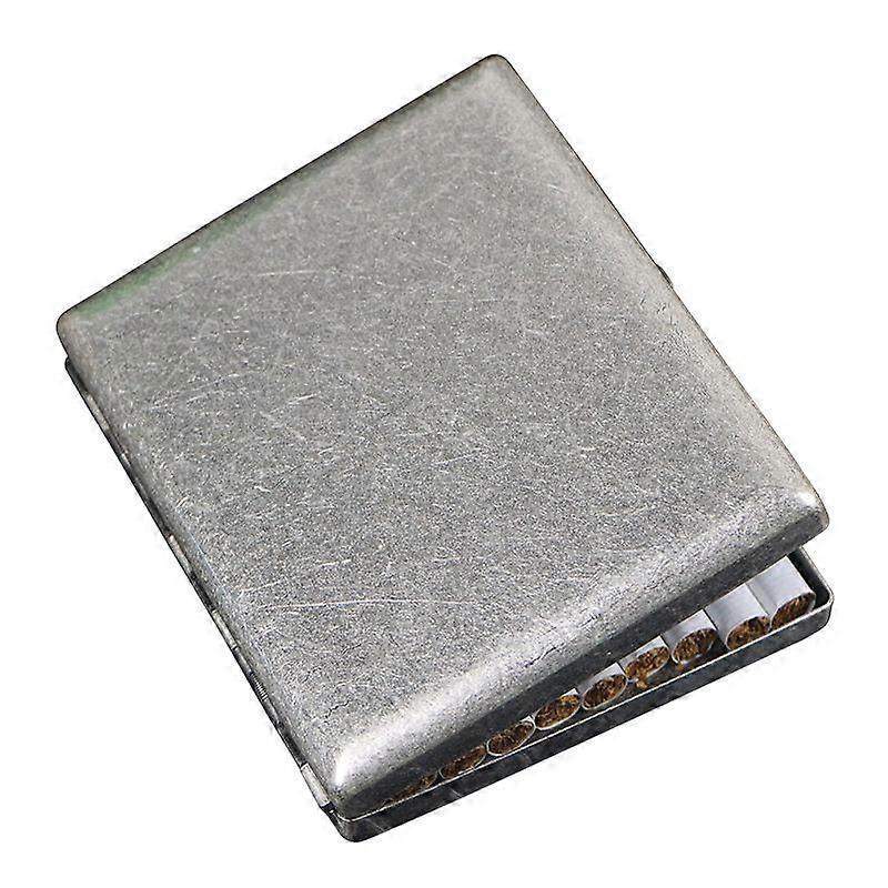 Ultra thin brass cigarette box flip with rolled flowers