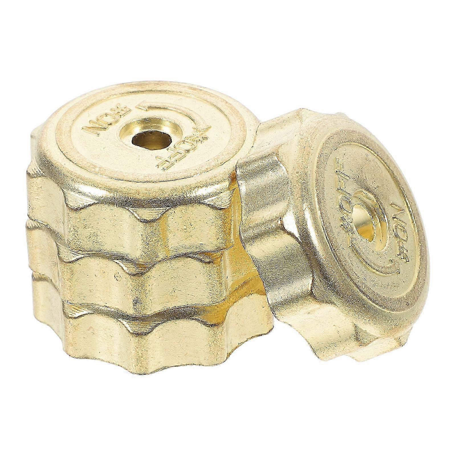 4 Pack Golden Metal Gas Stove Burner Knobs for Stove Control