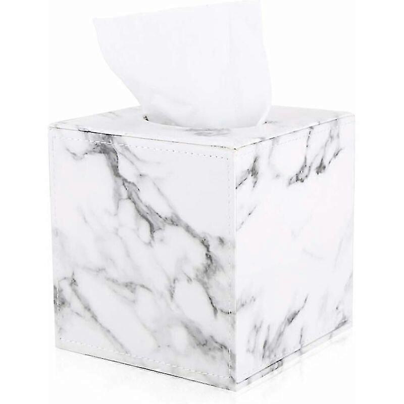 Quadratische Taschentuchbox (Marmor)