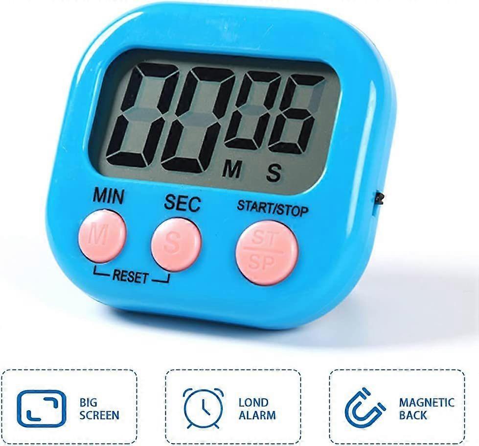 Dww Magnetic Kitchen Timer with Large LCD Screen, Cooking Timers, Powerful Alarm and Countdown Timer