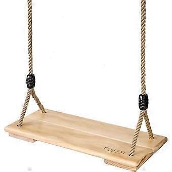 Wooden Swing, Adult/Child Garden Board Swing, for Outdoor Games with Height Adjustable Rope, 200kg