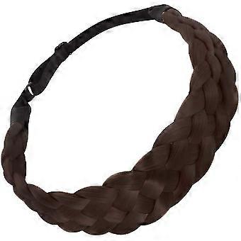 Hairstyle Pigtail Braided Hair Band Girls Elastic Hair Band Female Headgear - Dark Brown
