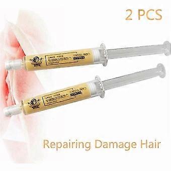 2 stücke 10 ml reparatur geschmeidige feuchtigkeitsspendende trockene geschädigtes haar keratin behandlung haarmaske haar
