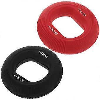 Silicone Hand Grip Strengthener Ring for Training 8Pcs Hand Exerciser Set