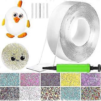 Nano Tape Bubble Kit Double Sided Elastic Plastic Bubble Tape