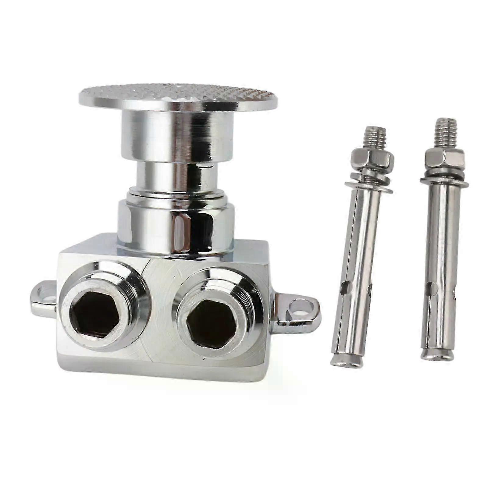 Brass non-contact foot-operated faucet valve assembly, suitable for basin faucets and bathroom sink faucets.
