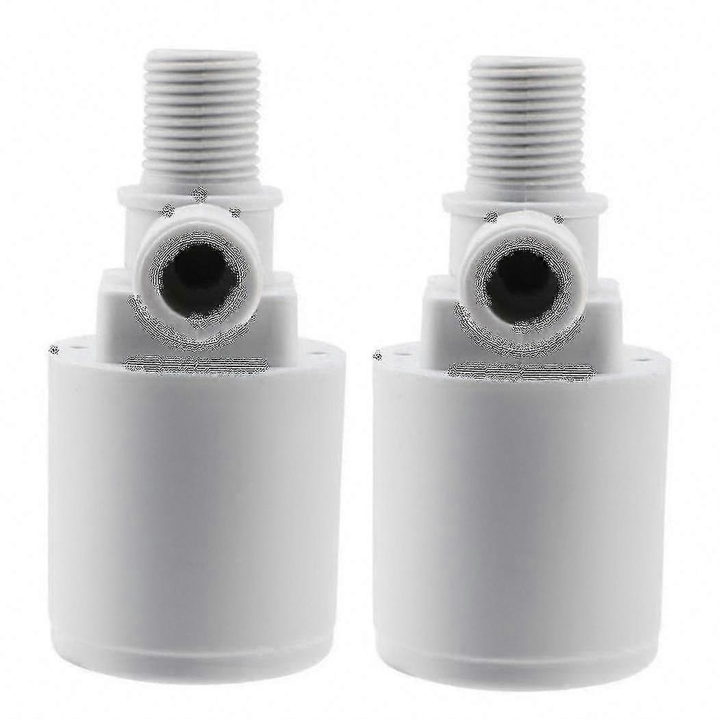 Automatic Water Level Controller 2x Plastic Solar Float Ball Valve for Water Tank, Tower, Pool