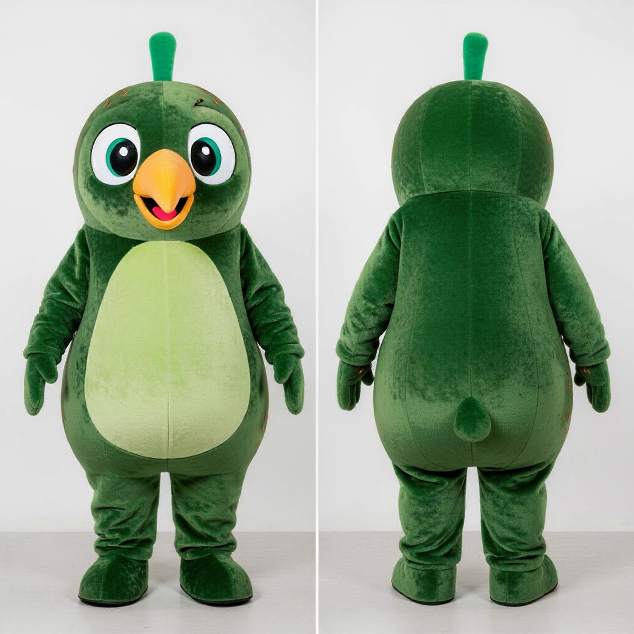MASTICOT Forest Green Rounded Kiwi Mascot