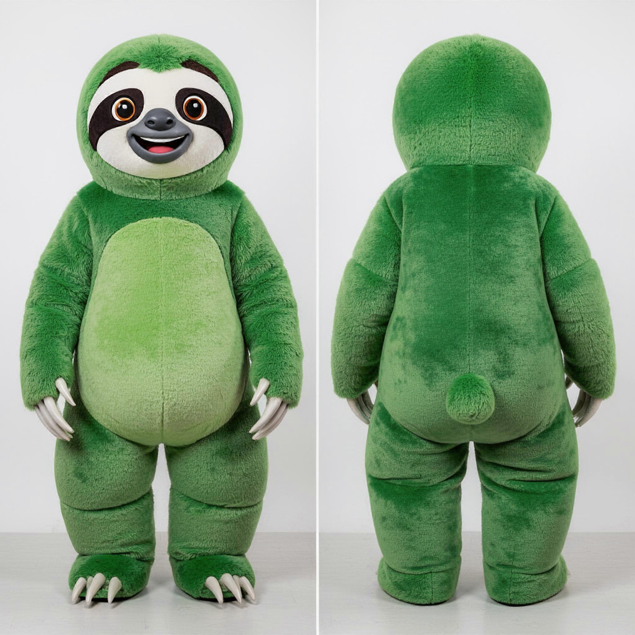MASTICOT Forest Green Cozy Giant Sloth Mascot