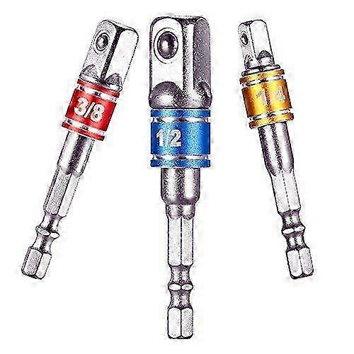 Universal Hex/Square Adapter Set - Socket/Ratchet Tool Accessories