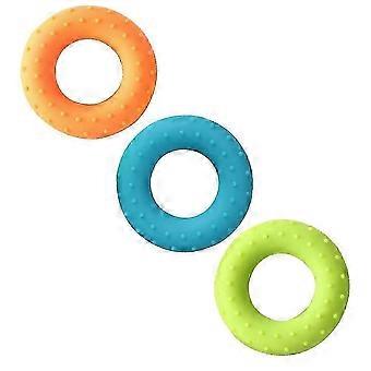 Silicone Hand Grip Strengthener Rings, Assorted Colors, 3Pcs