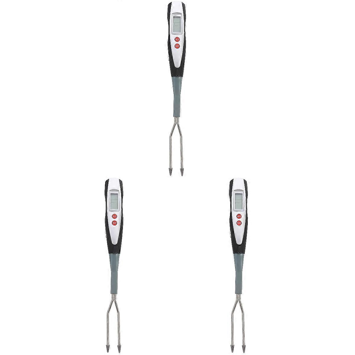 Digital Cooking Fork Bbq Thermometer for Kitchen Cook Temperature Indicator 3Pcs