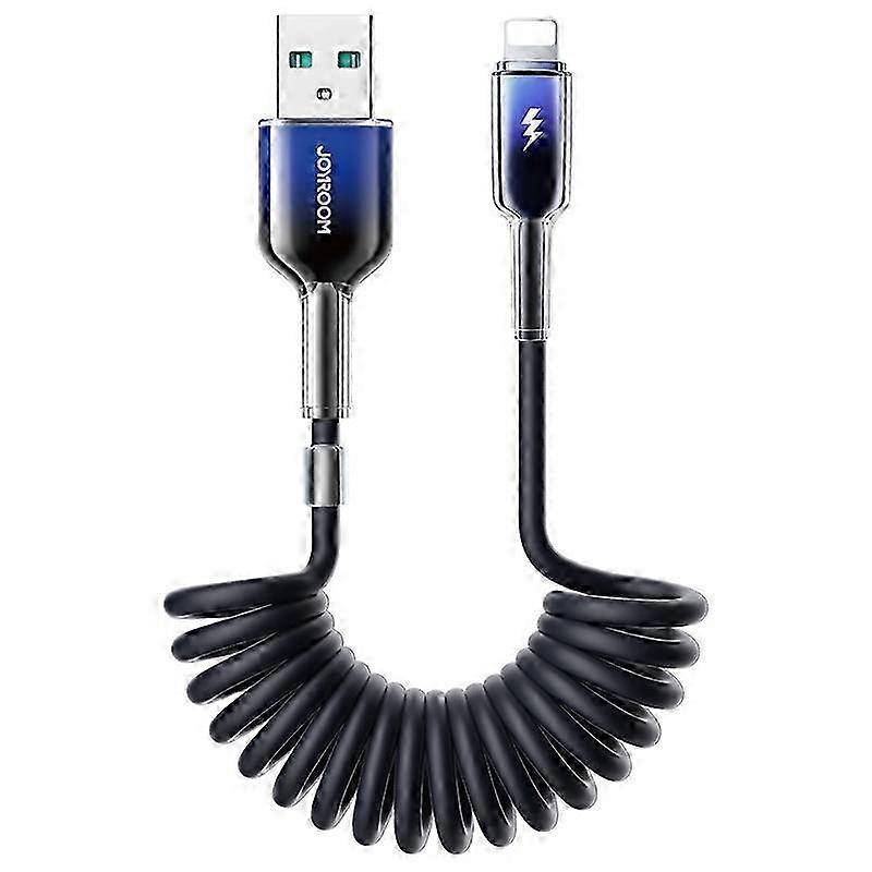 Spring Coiled Lightning Cable 3A Fast Charge