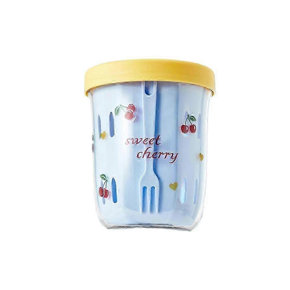600ml Strainer Fruit Cup Fork Included