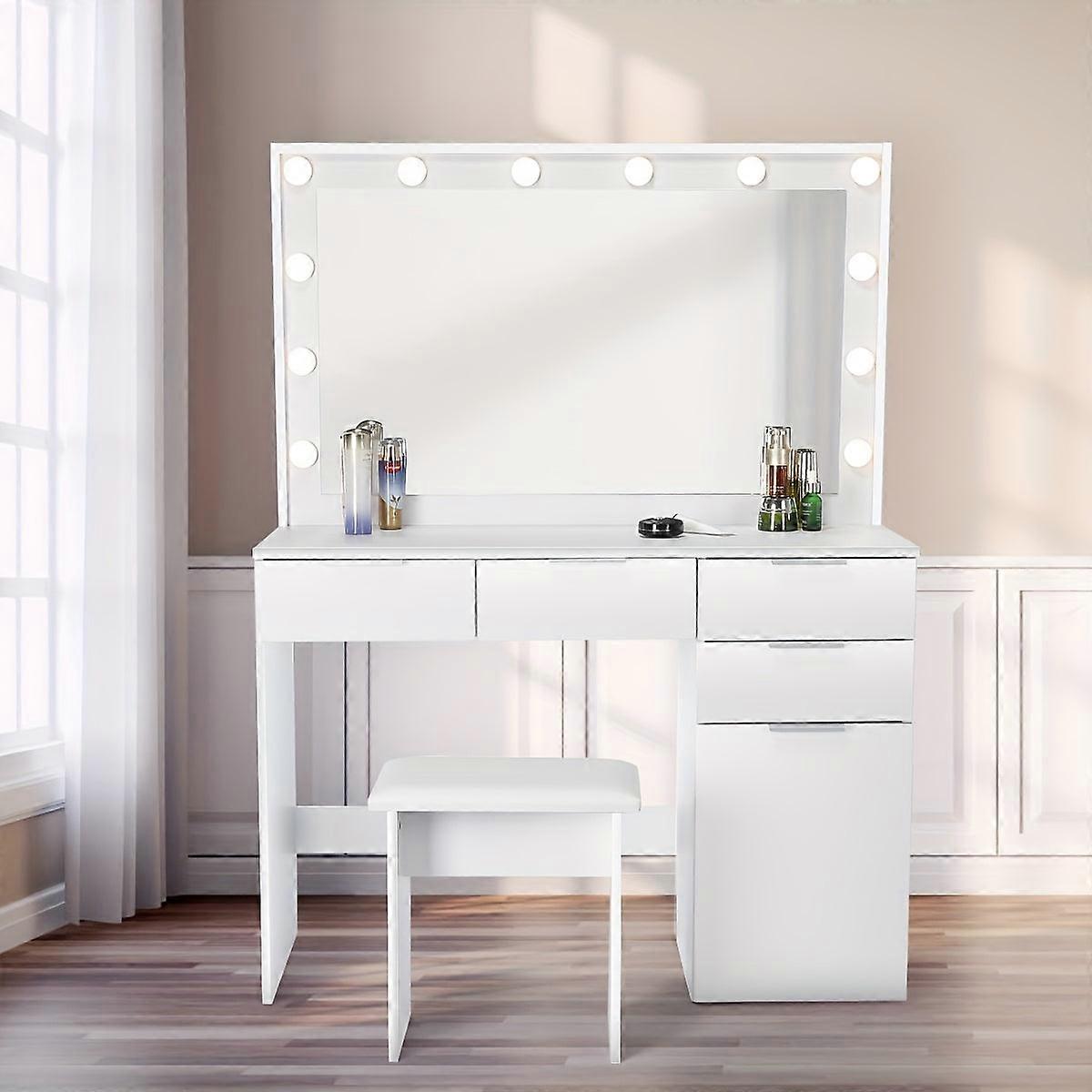 Make-uptafel - Kaptafel - Dressing Table - Vanity - Make-uptafel - Wit