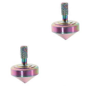 2pcs Metal Gyroscope Set Educational Physics Spinning  Toy Durable Alloy for Kids and Adults