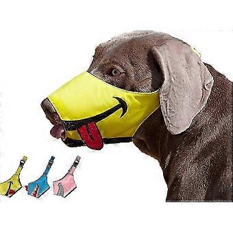 Smiley Face Dog Muzzle Breathable Adjustable