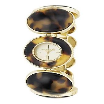 Mkors trend/ Mixed Quartz Analog Women's Watch with MK4197 Gold Plated Stainless Steel Bracelet