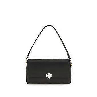 Tory Burch Black Calf Leather Bos Taurus Shoulder Bag